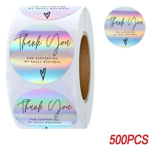 500 THANK YOU STICKERS NEW 1”